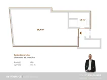 Pronájem kanceláře, Ivančice, Chřestová, 41 m2