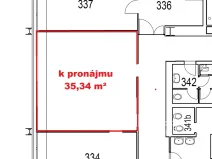 Pronájem kanceláře, Praha - Libeň, Sokolovská, 35 m2