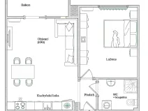 Prodej bytu 2+kk, Orikumi, Albánie, 44 m2