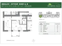 Pronájem bytu 2+kk, Mikulov, Bezručova, 67 m2