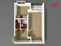 Prodej bytu 1+kk, Praha - Troja, U Pentlovky, 37 m2