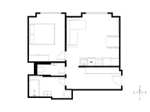 Pronájem bytu 2+kk, Praha - Vršovice, Jakutská, 41 m2