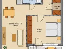 Prodej bytu 2+kk, Praha - Stodůlky, Svitákova, 57 m2