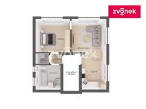 Pronájem rodinného domu, Zlín, Lešenská, 75 m2