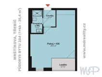 Pronájem bytu 1+kk, Třebíč, Mrštíkova, 45 m2