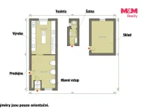 Pronájem obchodního prostoru, Plzeň - Skvrňany, Křimická, 65 m2