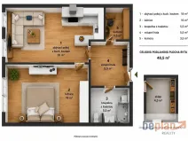 Prodej bytu 2+kk, Stříbrná Skalice, 48 m2