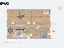 Prodej bytu 3+1, Třebíč - Horka-Domky, Hartmannova, 78 m2