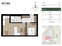 Prodej bytu 2+kk, Praha - Smíchov, Na Plzeňce, 44 m2