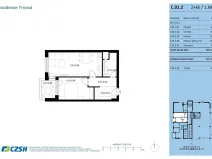 Prodej bytu 2+kk, Pardubice, Jozefa Gabčíka, 53 m2