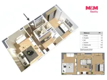Prodej bytu 2+1, Hořovice, Na Radosti, 51 m2