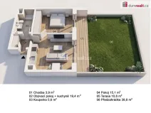 Pronájem bytu 2+kk, Praha - Nusle, Mužíkova, 44 m2