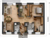 Prodej rodinného domu, Pařezov, 73 m2
