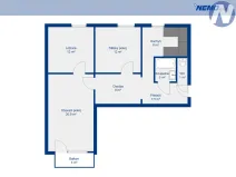 Pronájem bytu 3+1, Vimperk, Mírová, 75 m2