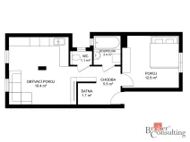 Prodej bytu 2+kk, Brno - Maloměřice, Karlova, 45 m2
