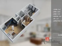 Prodej bytu 2+kk, Brno - Maloměřice, Karlova, 45 m2