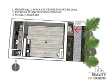 Prodej bytu 1+kk, Brno, bratří Sapáků, 33 m2
