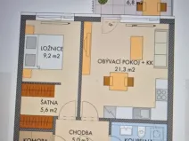 Prodej bytu 2+kk, Praha - Hlubočepy, Hugo Haase, 52 m2