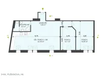 Pronájem bytu 3+kk, Hradec Králové, Puškinova, 80 m2