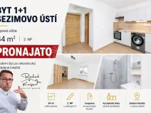 Pronájem bytu 1+1, Sezimovo Ústí, Lipová, 31 m2