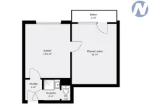 Pronájem bytu 2+kk, Volary, Sídl. Míru, 39 m2