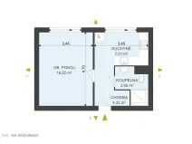 Pronájem bytu 1+1, Hradec Králové, Na Rozhraní, 35 m2
