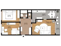 Pronájem bytu 3+1, Praha - Zbraslav, 78 m2