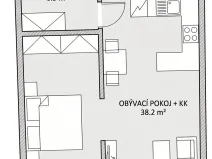 Pronájem bytu 2+kk, Praha - Dolní Měcholupy, Honzíkova, 59 m2