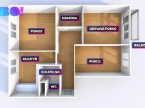 Prodej bytu 3+1, Bohumín, Kostelní, 81 m2