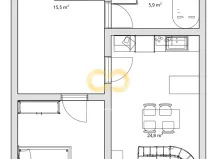 Pronájem bytu 2+kk, Písek, Alšovo nám., 66 m2