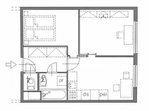 Pronájem bytu 2+1, Praha - Letňany, Bohumínská, 40 m2