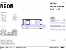 Prodej bytu 1+kk, Brno, Plynárenská, 26 m2