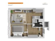 Prodej bytu 2+kk, Praha - Střížkov, Teplická, 43 m2