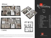 Prodej rodinného domu, Dřísy, Hlavnovská, 110 m2