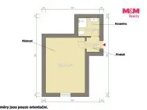 Prodej bytu 1+kk, Plzeň - Východní Předměstí, Ořechová, 26 m2