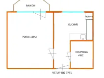 Pronájem bytu 1+1, Brno, Schwaigrova, 35 m2