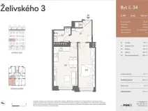 Prodej bytu 2+kk, Praha, Jana Želivského, 47 m2