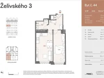 Prodej bytu 2+kk, Praha, Jana Želivského, 47 m2