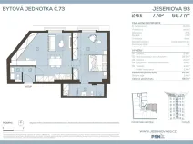 Prodej bytu 2+kk, Praha, Jeseniova, 61 m2