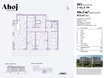 Prodej bytu 4+kk, Praha, Československého exilu, 110 m2