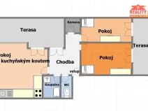 Prodej bytu 3+kk, Hradec Králové, K Meteoru, 74 m2