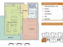 Pronájem bytu 2+kk, Olomouc - Řepčín, Aloise Rašína, 60 m2