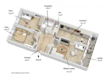 Prodej bytu 3+1, Rakovník - Rakovník II, Fojtíkova, 70 m2