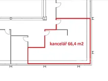 Pronájem kanceláře, Praha - Libeň, Sokolovská, 66 m2