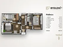 Prodej bytu 3+1, Teplice, Boženy Němcové, 69 m2