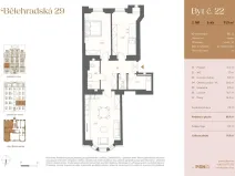 Prodej bytu 3+kk, Praha, Bělehradská, 82 m2