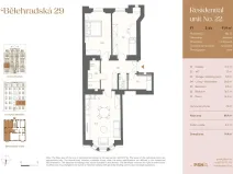 Prodej bytu 3+kk, Praha, Bělehradská, 82 m2