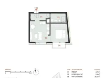 Prodej bytu 2+kk, Brno, Příční, 42 m2
