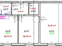 Pronájem bytu 3+kk, Ivanovice na Hané, Tyršova, 88 m2