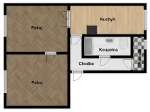 Prodej bytu 2+1, Příbram - Příbram VII, Březohorská, 50 m2
